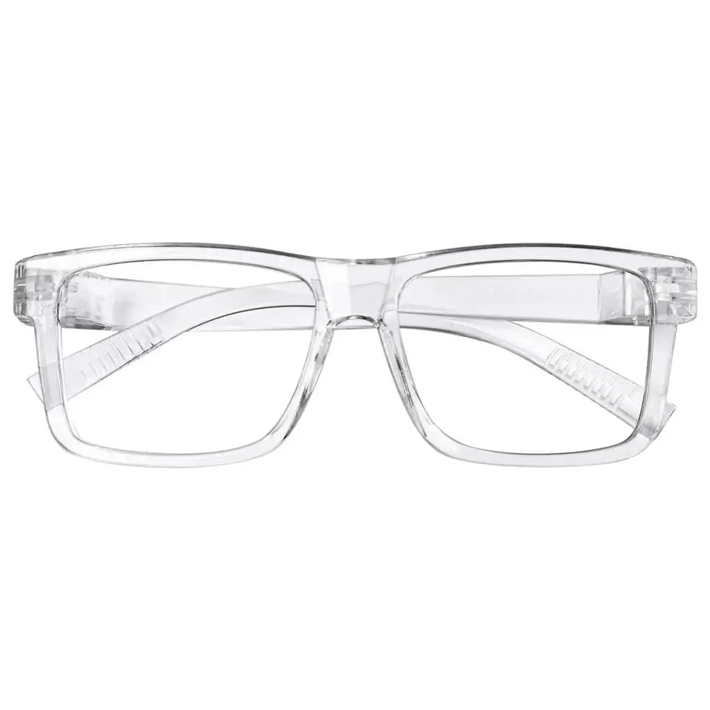 Eyeglasses Large Frame Metalless Screwless Spec Women Men Zero Power