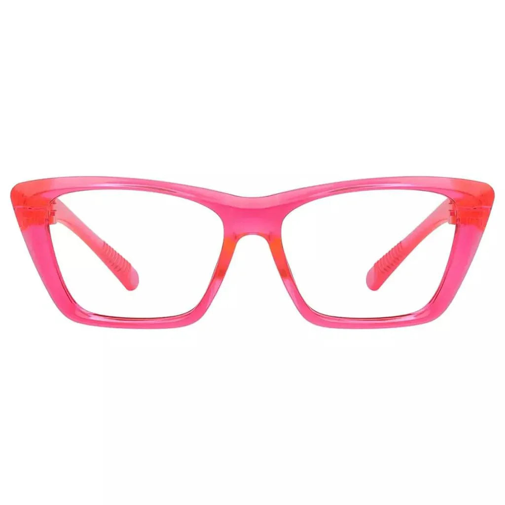 Eyeglasses Cat-eye Metalless Screwless Spec Women Zero Power