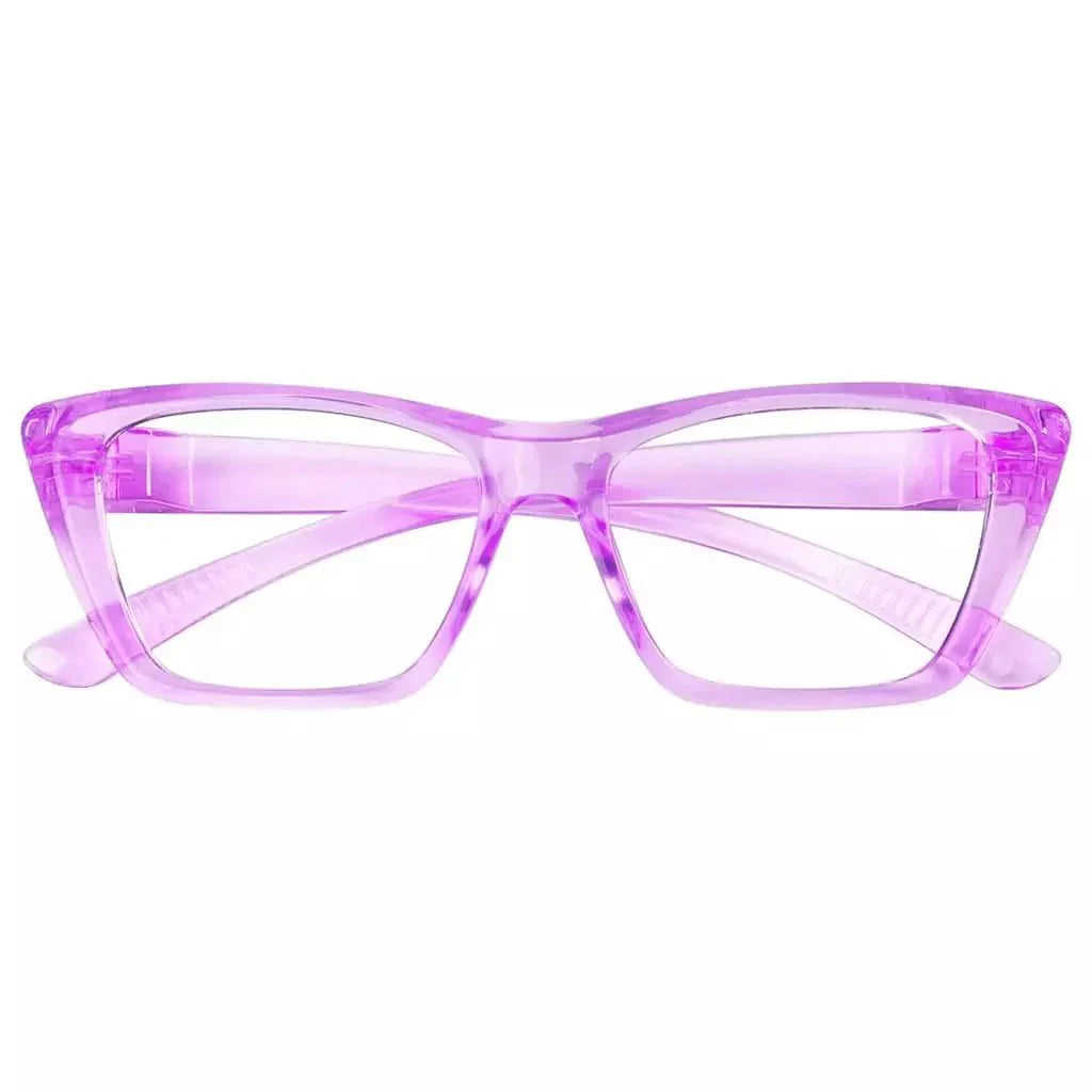 30% Blue Light Blocking Glasses Cat-eye Metalless Women R2514-B15