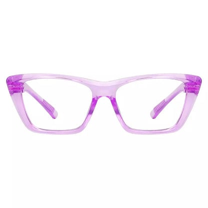 Eyeglasses Cat-eye Metalless Screwless Spec Women Zero Power