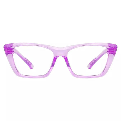 Eyeglasses Cat-eye Metalless Screwless Spec Women Zero Power