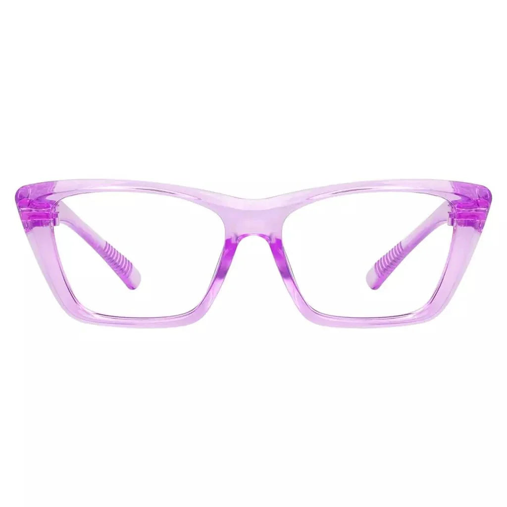 30% Blue Light Blocking Glasses Cat-eye Metalless Women R2514-B15