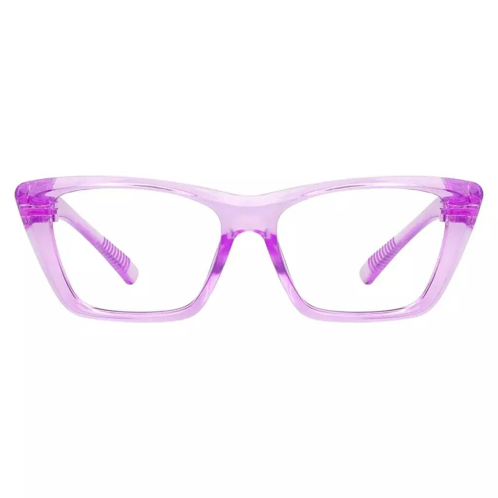 30% Blue Light Blocking Glasses Cat-eye Metalless Women R2514-B15