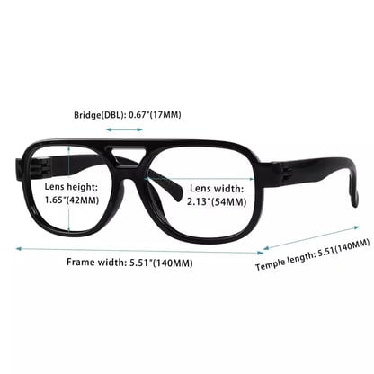 30% Blue Light Blocking Pilot Screwless Glasses R2515-B15