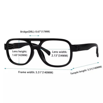 30% Blue Light Blocking Pilot Screwless Glasses R2515-B15