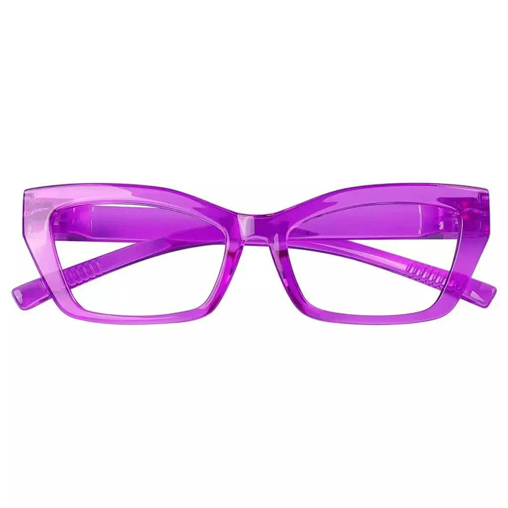 Eyeglasses Cat-eye Metalless Screwless Spec Women Zero Power