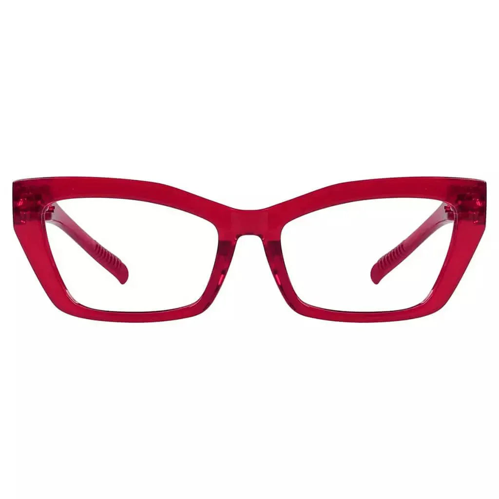 Eyeglasses Cat-eye Metalless Screwless Spec Women Zero Power