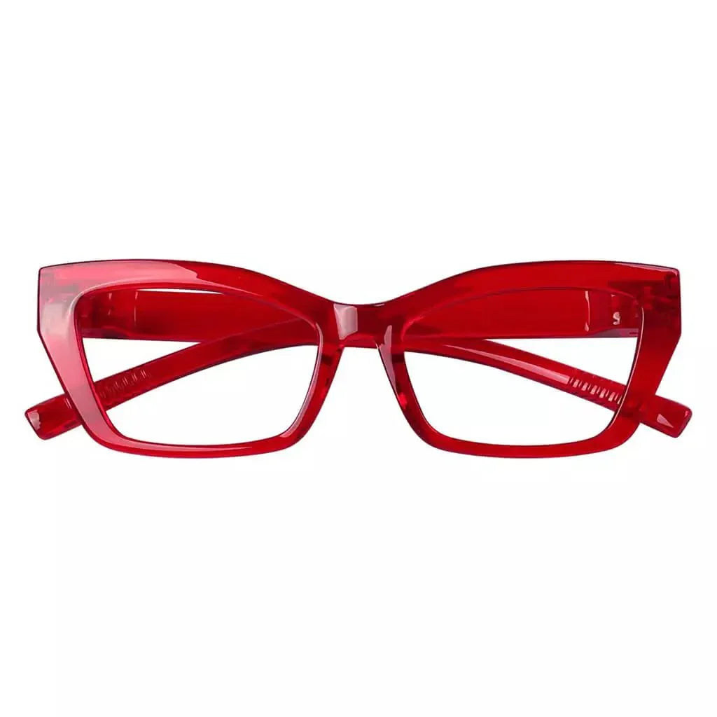 Eyeglasses Cat-eye Metalless Screwless Spec Women Zero Power