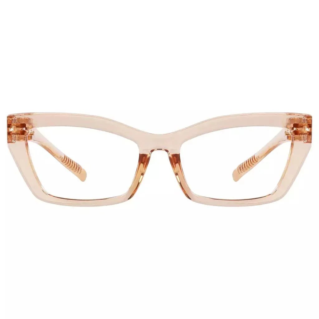 Eyeglasses Cat-eye Metalless Screwless Spec Women Zero Power