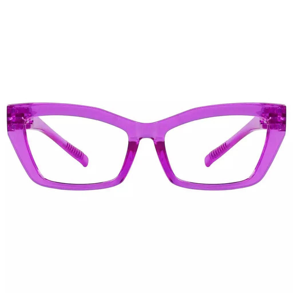 Cat-eye 30% Blue Light Blocking Metalless Screwless Eyeglasses R2516-B15