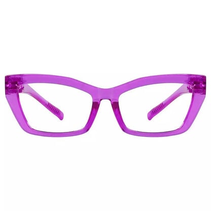 Eyeglasses Cat-eye Metalless Screwless Spec Women Zero Power