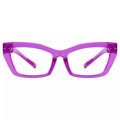 Eyeglasses Cat-eye Metalless Screwless Spec Women Zero Power