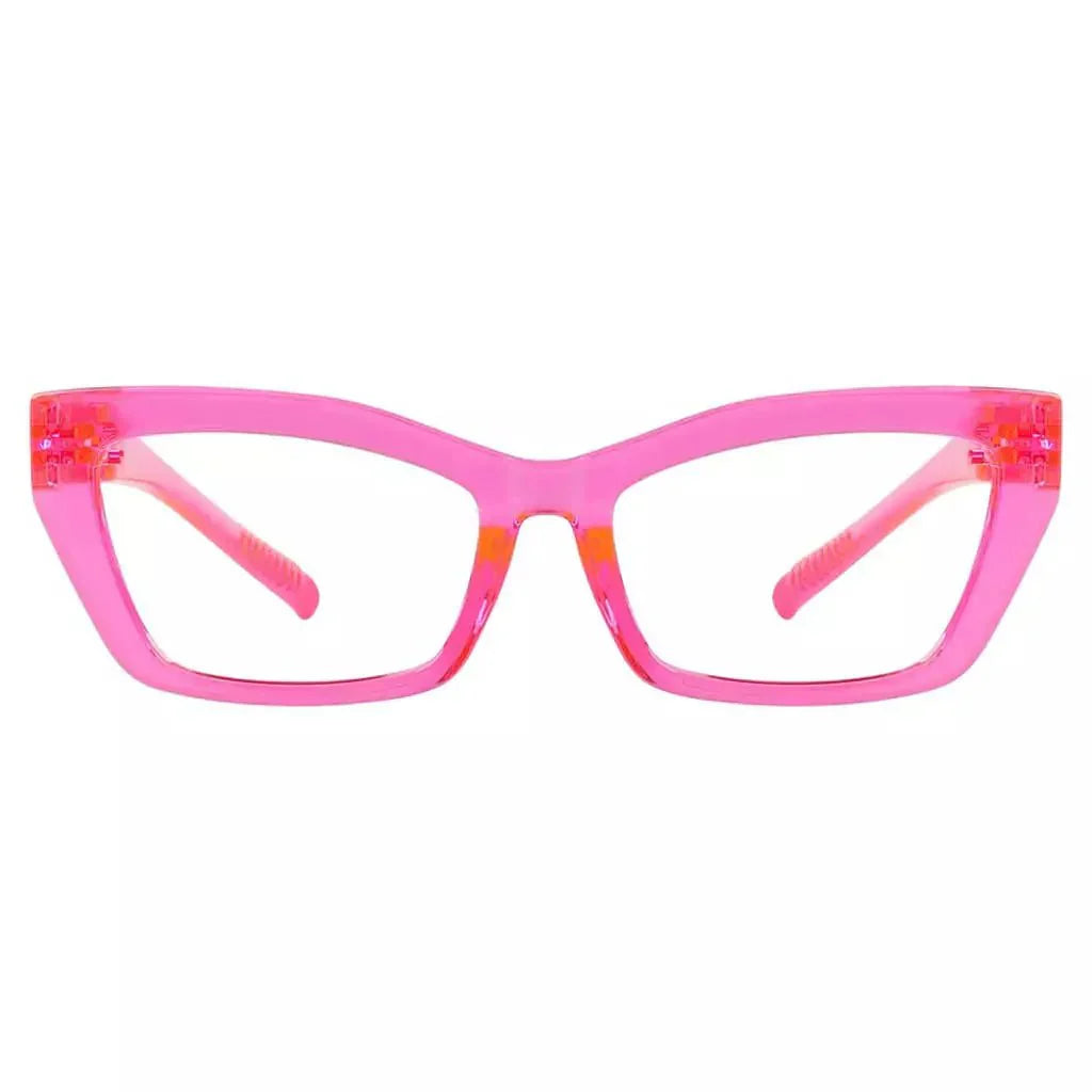 Eyeglasses Cat-eye Metalless Screwless Spec Women Zero Power