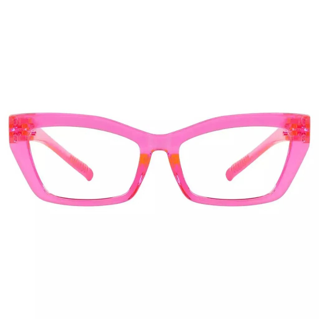 Eyeglasses Cat-eye Metalless Screwless Spec Women Zero Power