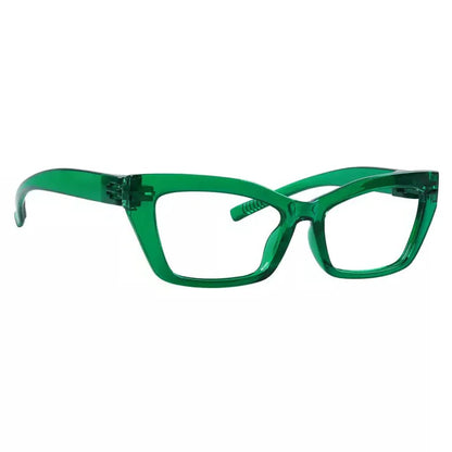 Cat-eye 30% Blue Light Blocking Metalless Screwless Eyeglasses R2516-B15
