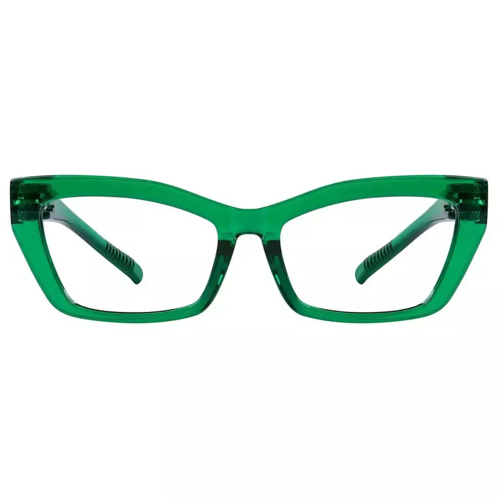 Cat-eye 30% Blue Light Blocking Metalless Screwless Eyeglasses R2516-B15