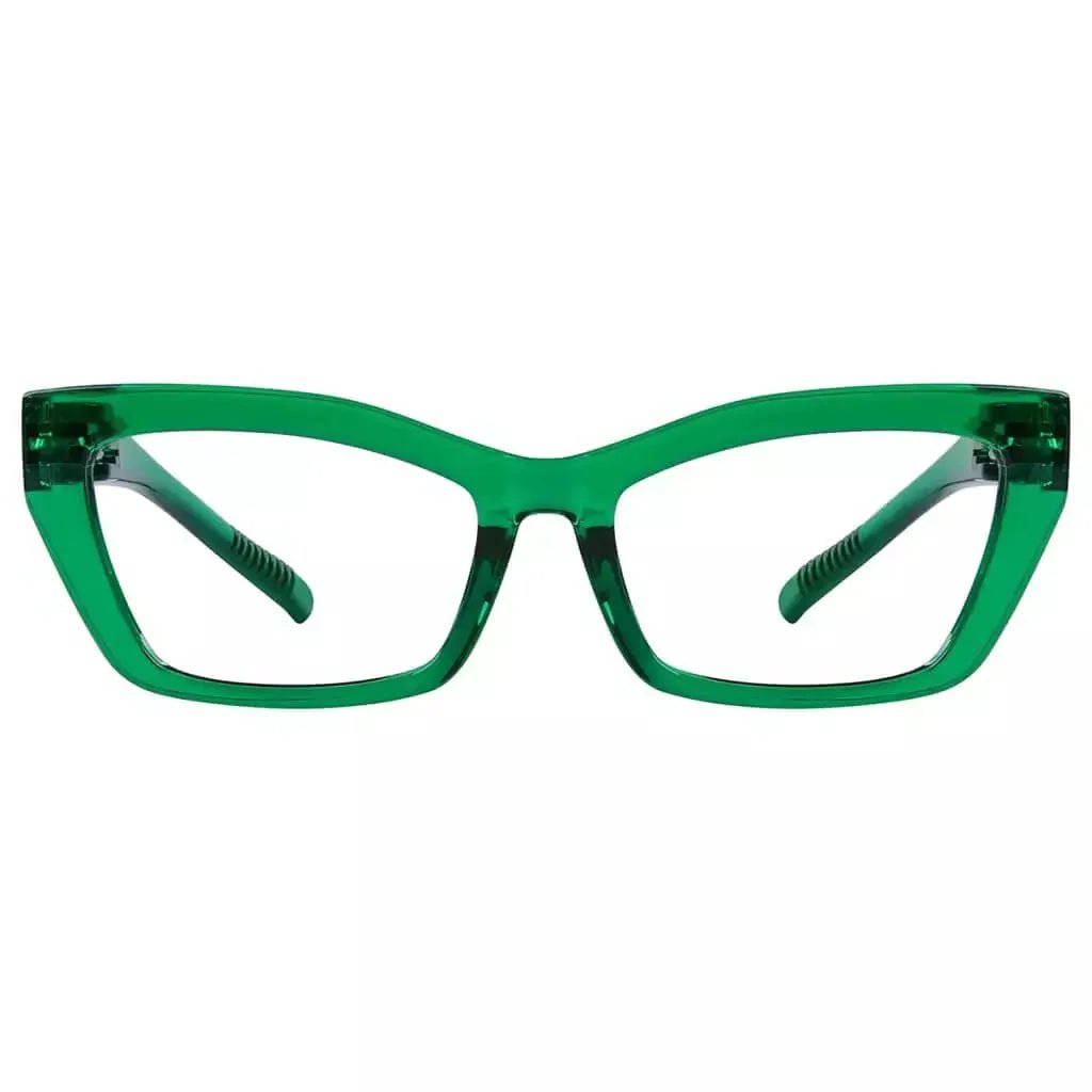 Cat-eye 30% Blue Light Blocking Metalless Screwless Eyeglasses R2516-B15