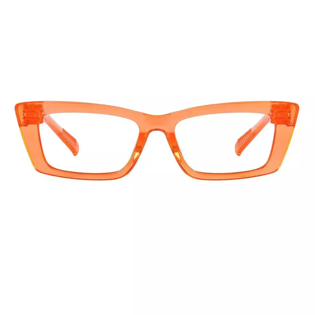 Cat-eye 30% Blue Light Blocking Metalless Screwless Eyeglasses R2501-B15