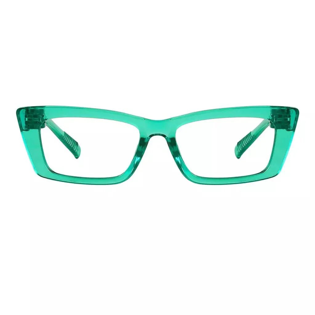 Cat-eye 30% Blue Light Blocking Metalless Screwless Eyeglasses R2501-B15