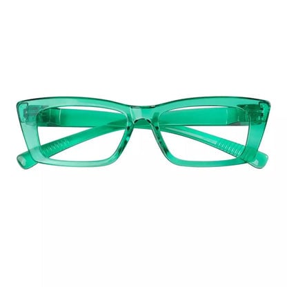 Cat-eye 30% Blue Light Blocking Metalless Screwless Eyeglasses R2501-B15