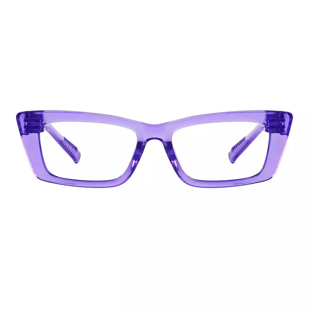 Cat-eye 30% Blue Light Blocking Metalless Screwless Eyeglasses R2501-B15