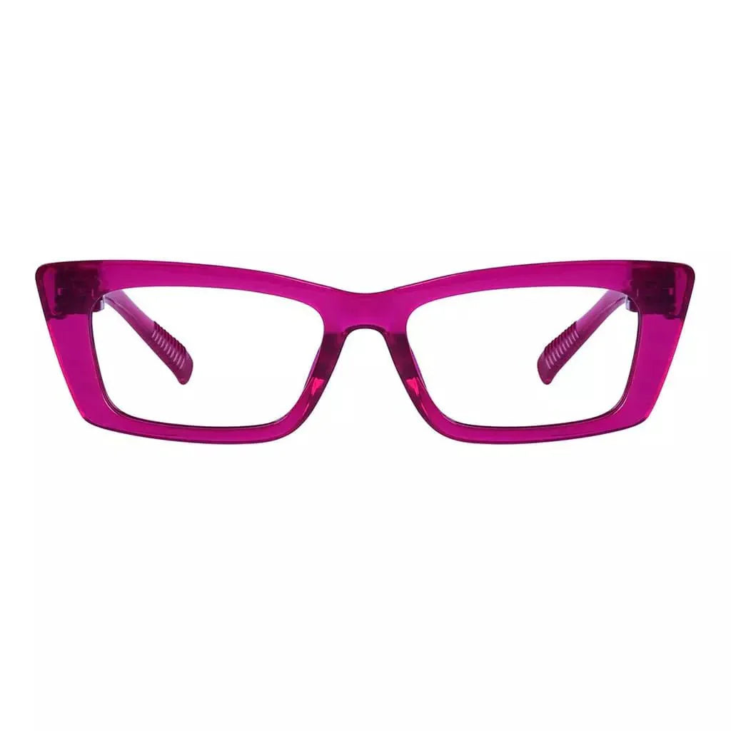 Cat-eye 30% Blue Light Blocking Metalless Screwless Eyeglasses R2501-B15