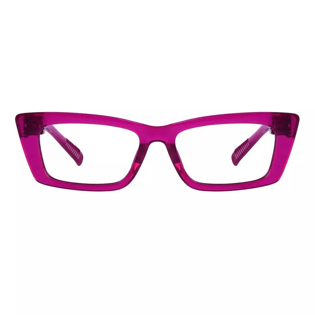 Cat-eye 30% Blue Light Blocking Metalless Screwless Eyeglasses R2501-B15