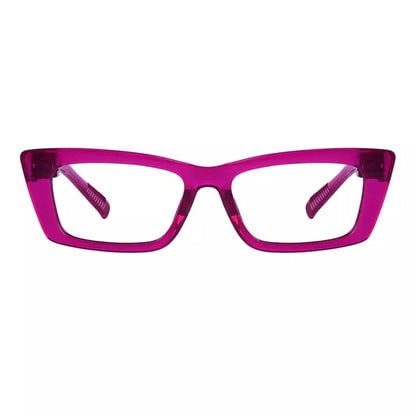Eyeglasses Cat-eye Metalless Screwless Spec Women Zero Power