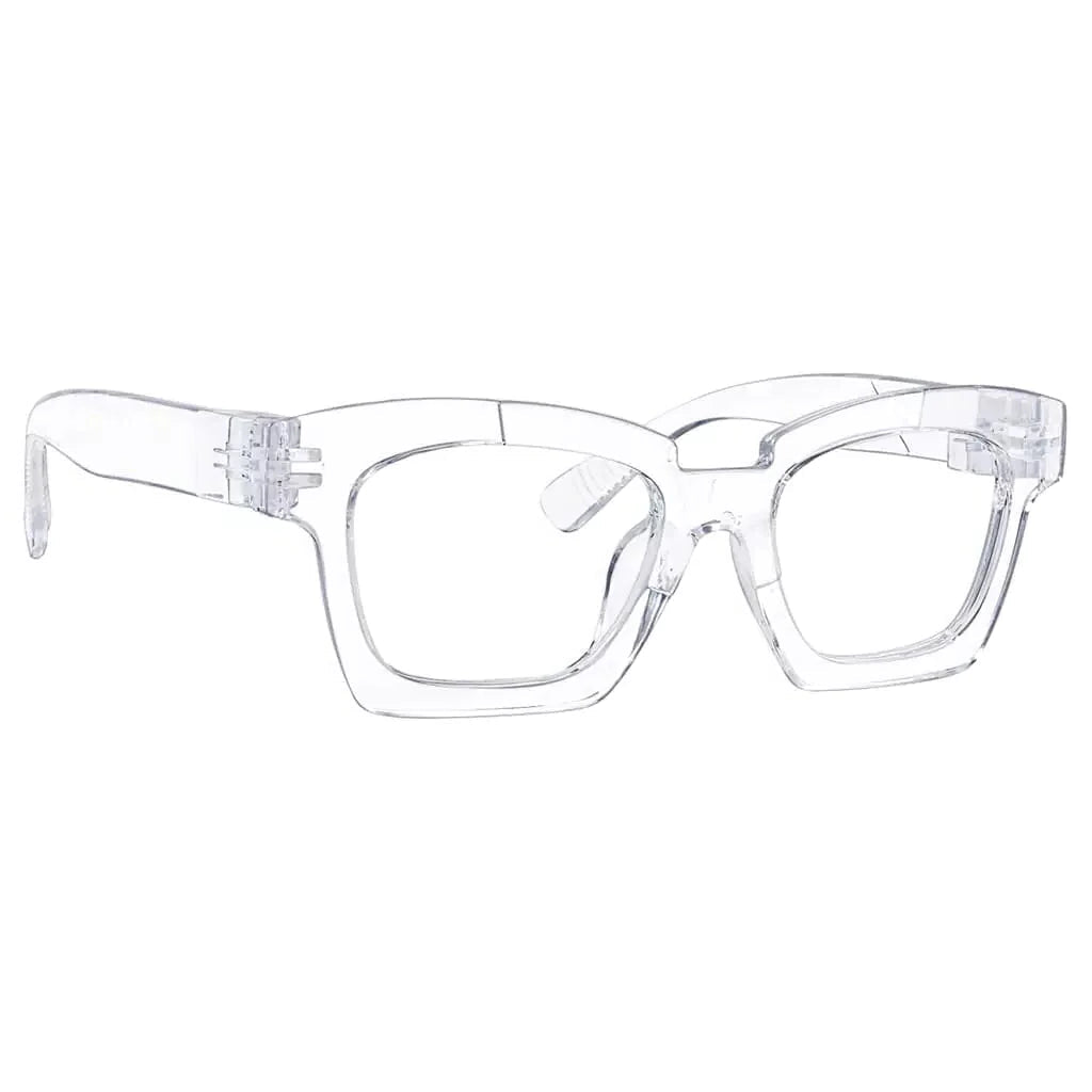 Eyeglasses Square Metalless Screwless Spec Zero Power Women