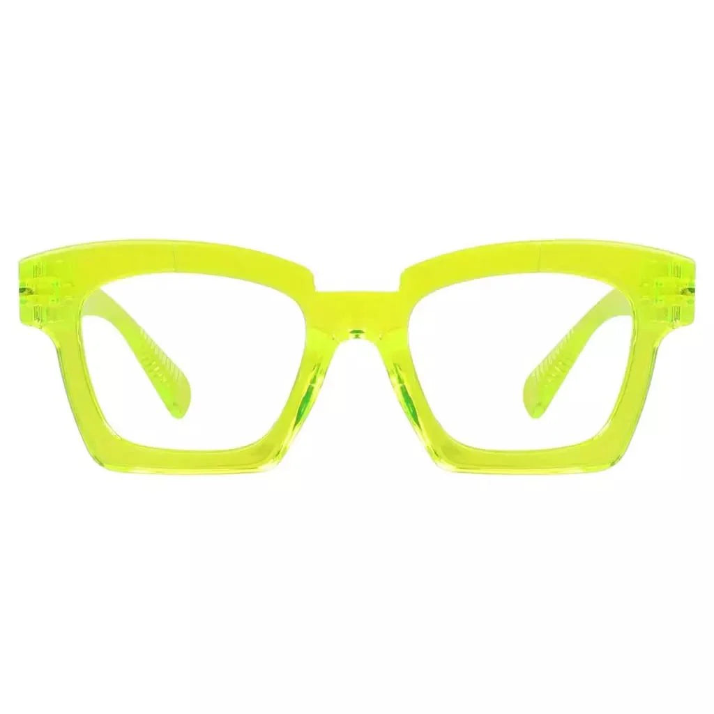 Eyeglasses Square Metalless Screwless Spec Zero Power Women