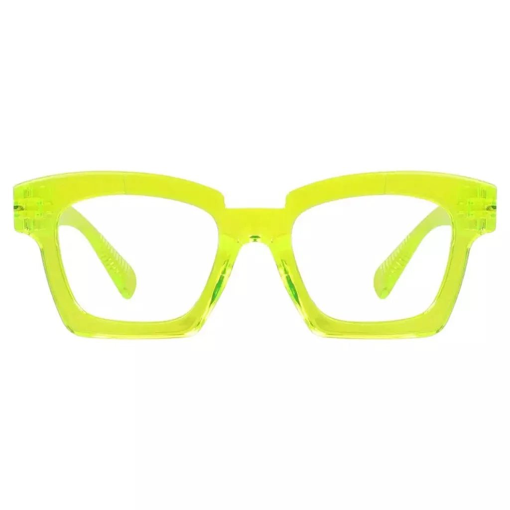 Eyeglasses Square Metalless Screwless Spec Zero Power Women
