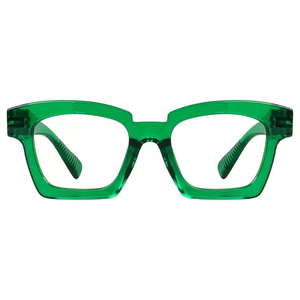 Eyeglasses Square Metalless Screwless Spec Zero Power Women