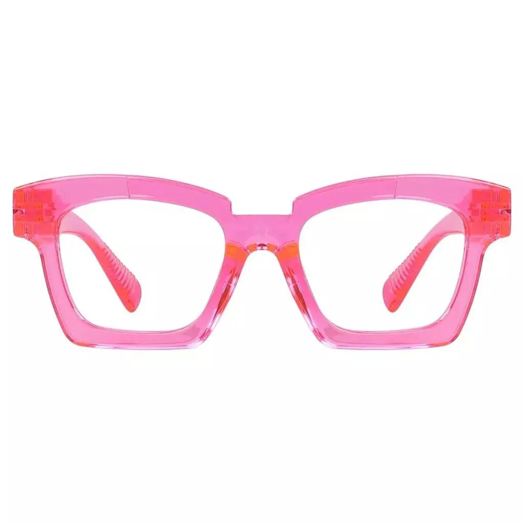 Eyeglasses Square Metalless Screwless Spec Zero Power Women