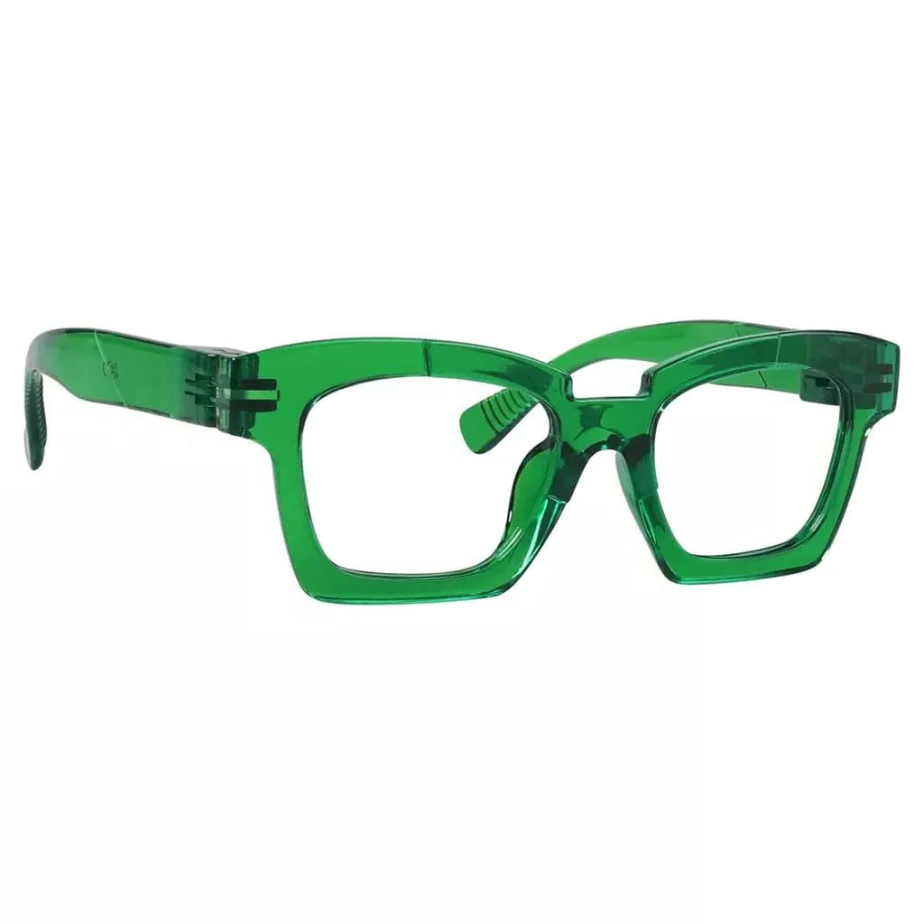 Eyeglasses Square Metalless Screwless Spec Zero Power Women