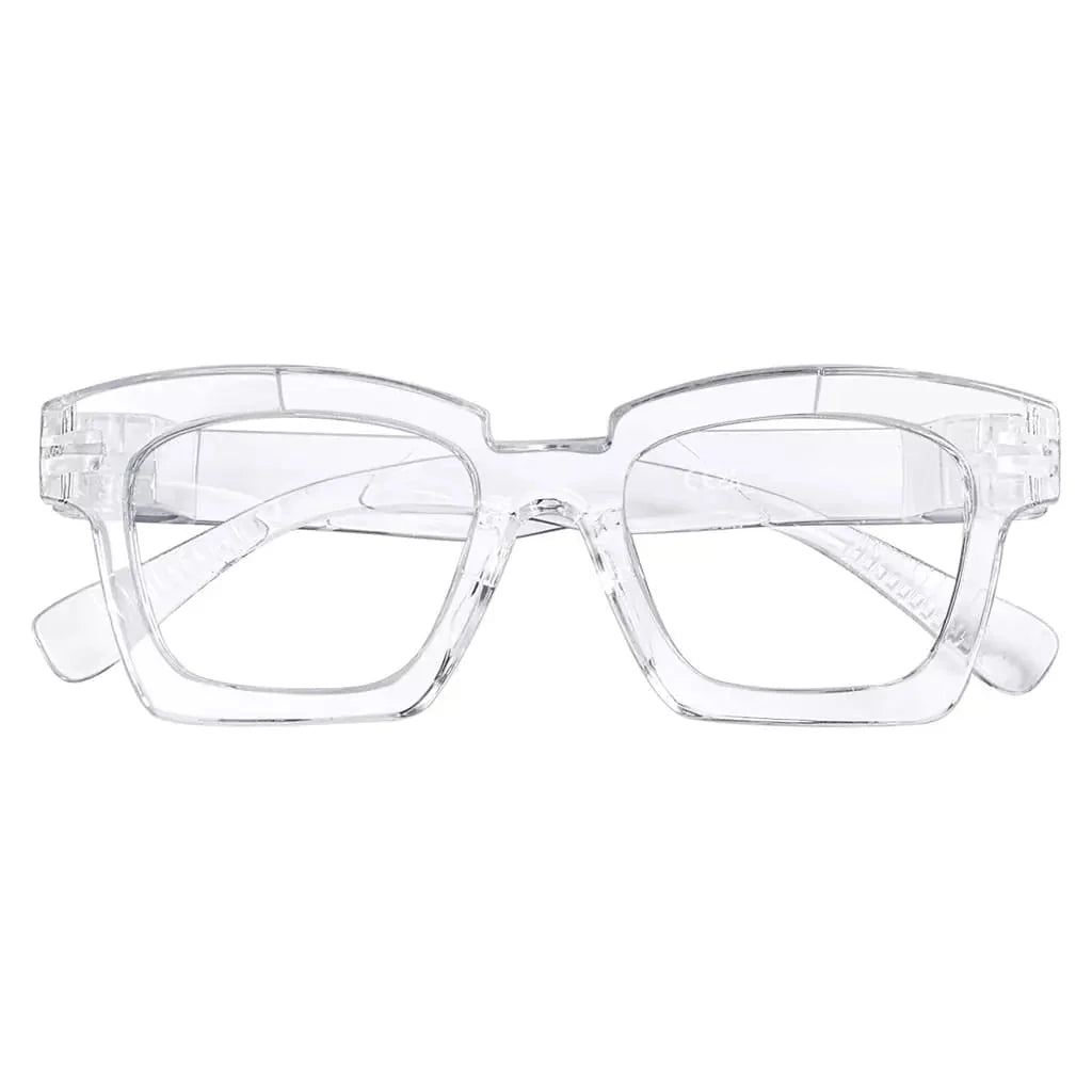 Eyeglasses Square Metalless Screwless Spec Zero Power Women