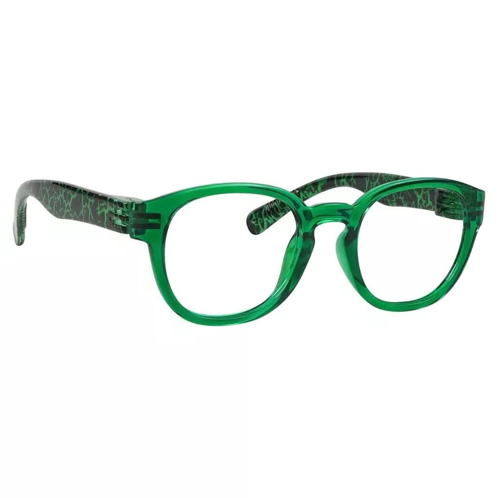Eyeglasses Oval Metalless Screwless Spec Women Zero Power