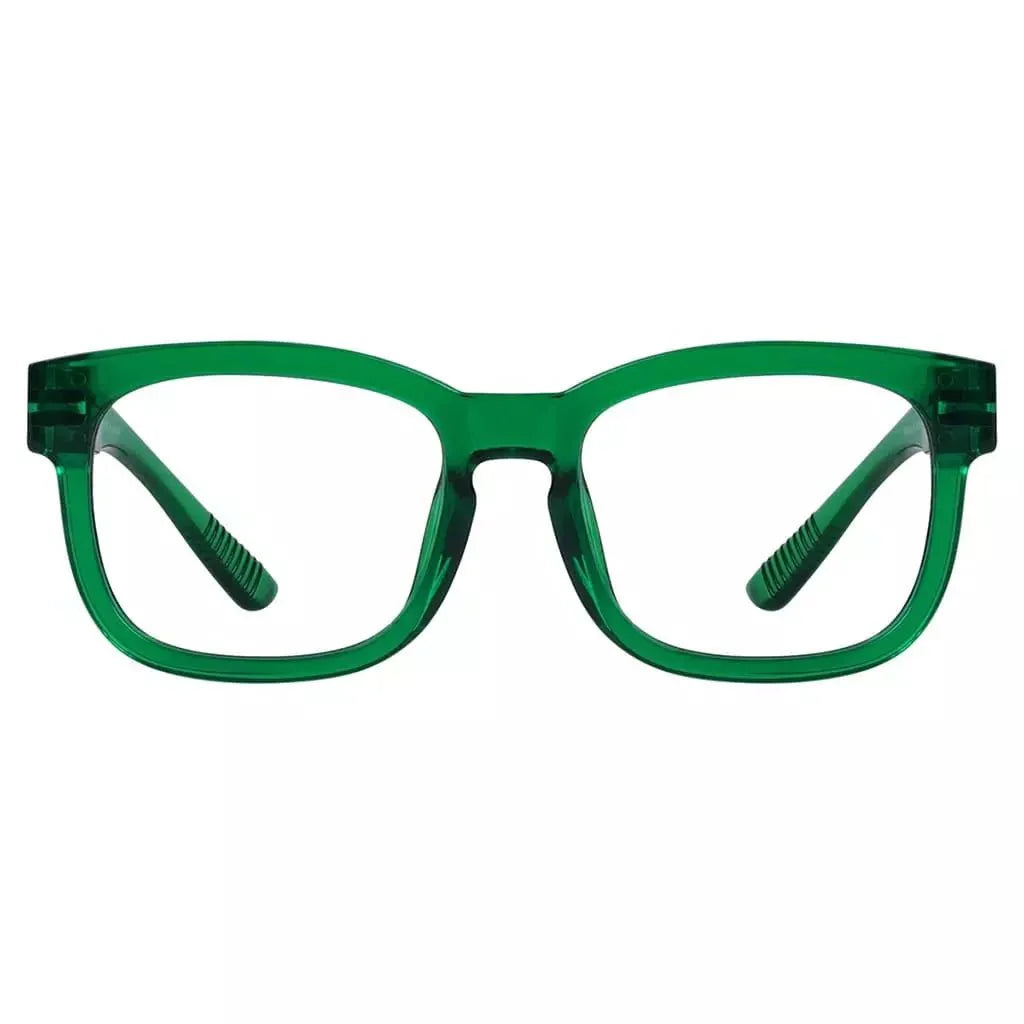 Eyeglasses Square Metalless Screwless Spec Women Zero Power