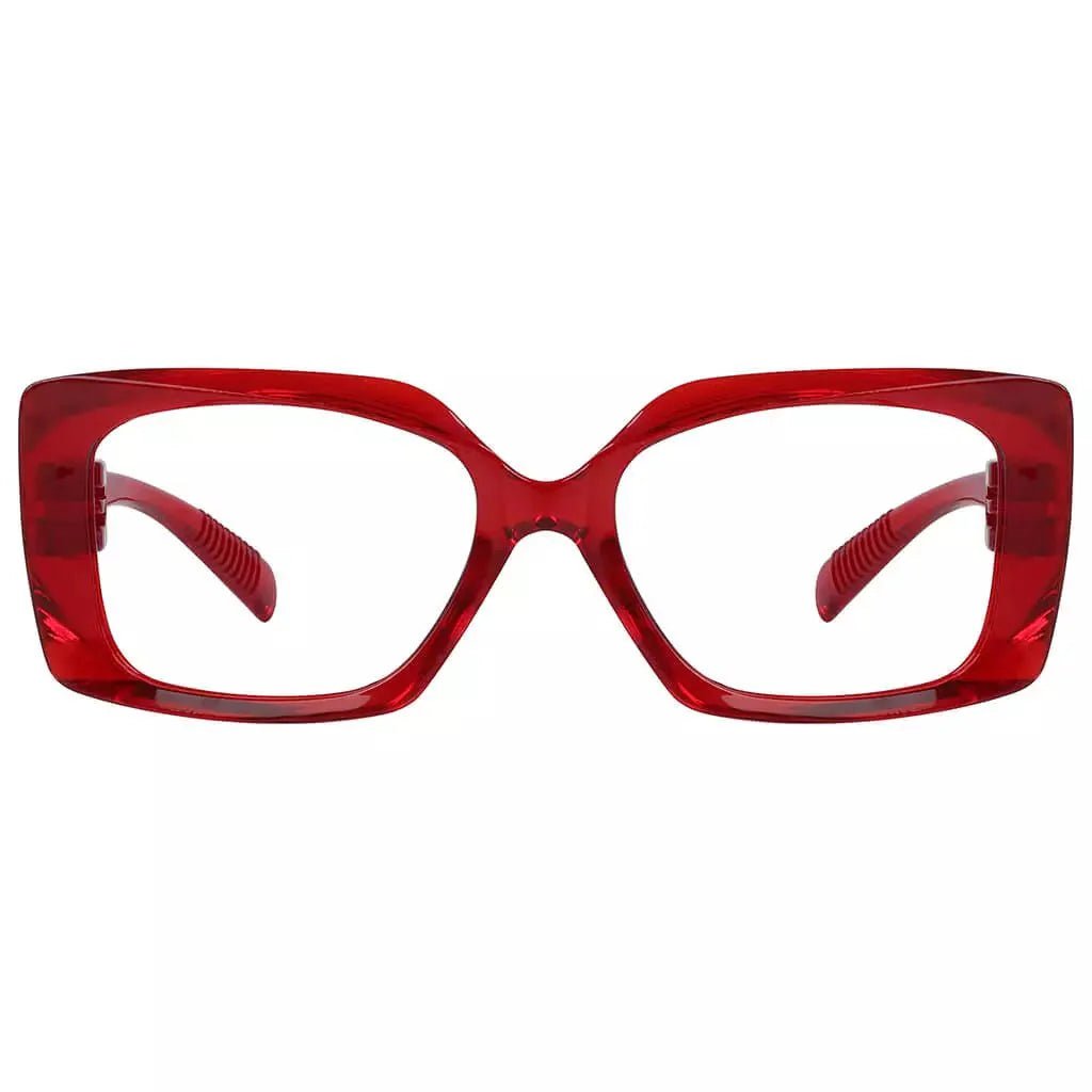 Eyeglasses Rectangle Metalless Screwless Spec Women Zero Power