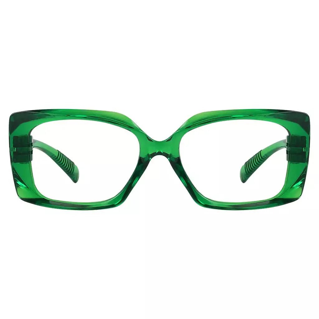 Eyeglasses Rectangle Metalless Screwless Spec Women Zero Power