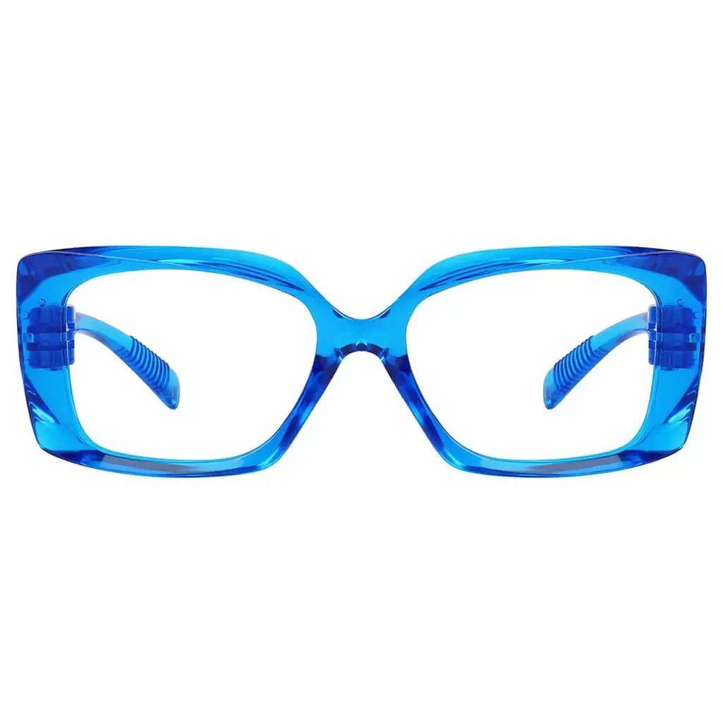 Eyeglasses Rectangle Metalless Screwless Spec Women Zero Power
