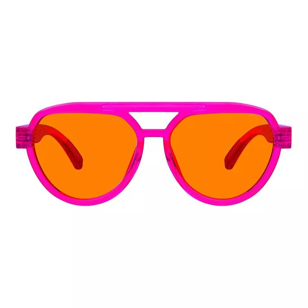 Cgccn 100% Blue Light Blocking Metalless Screwless Glasses Orange Tinted Lenses