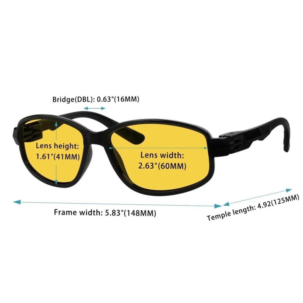 Polarized Glasses Night Vision Driving Metalless Screwless