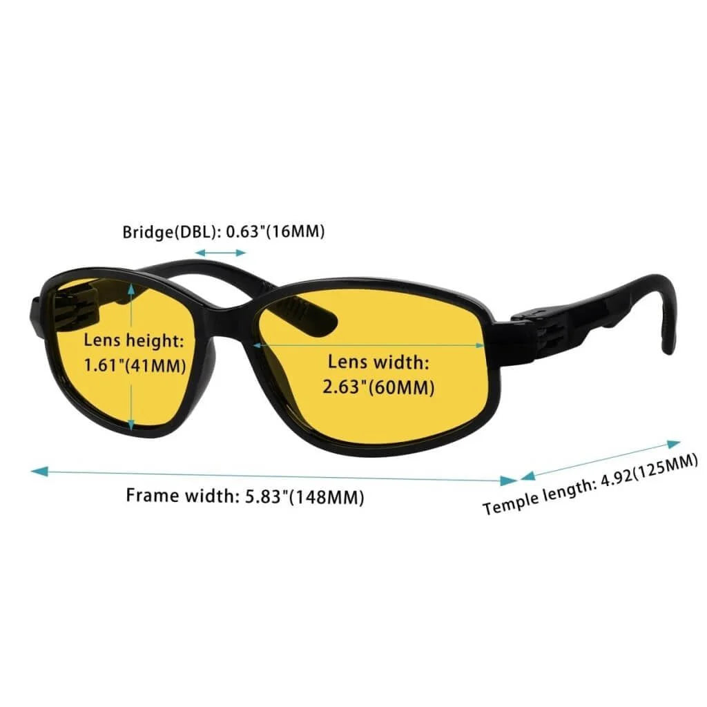 Polarized Glasses Night Vision Driving Metalless Screwless