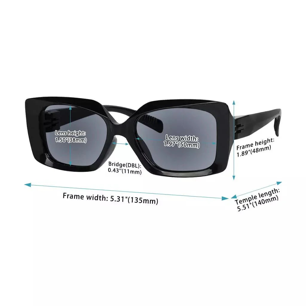 Polarized Sunglasses Thick Frame Metalless Screwless Specs Women