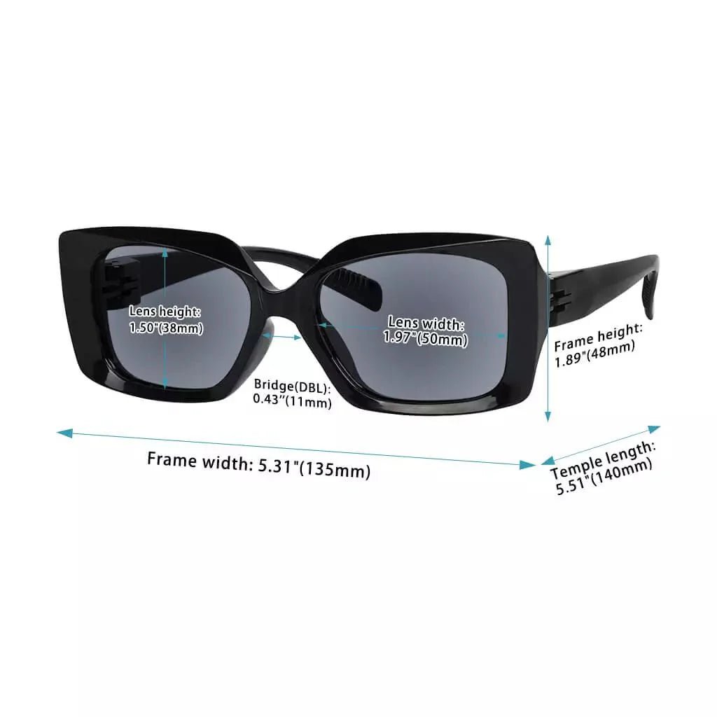 Polarized Sunglasses Thick Frame Metalless Screwless Specs Women