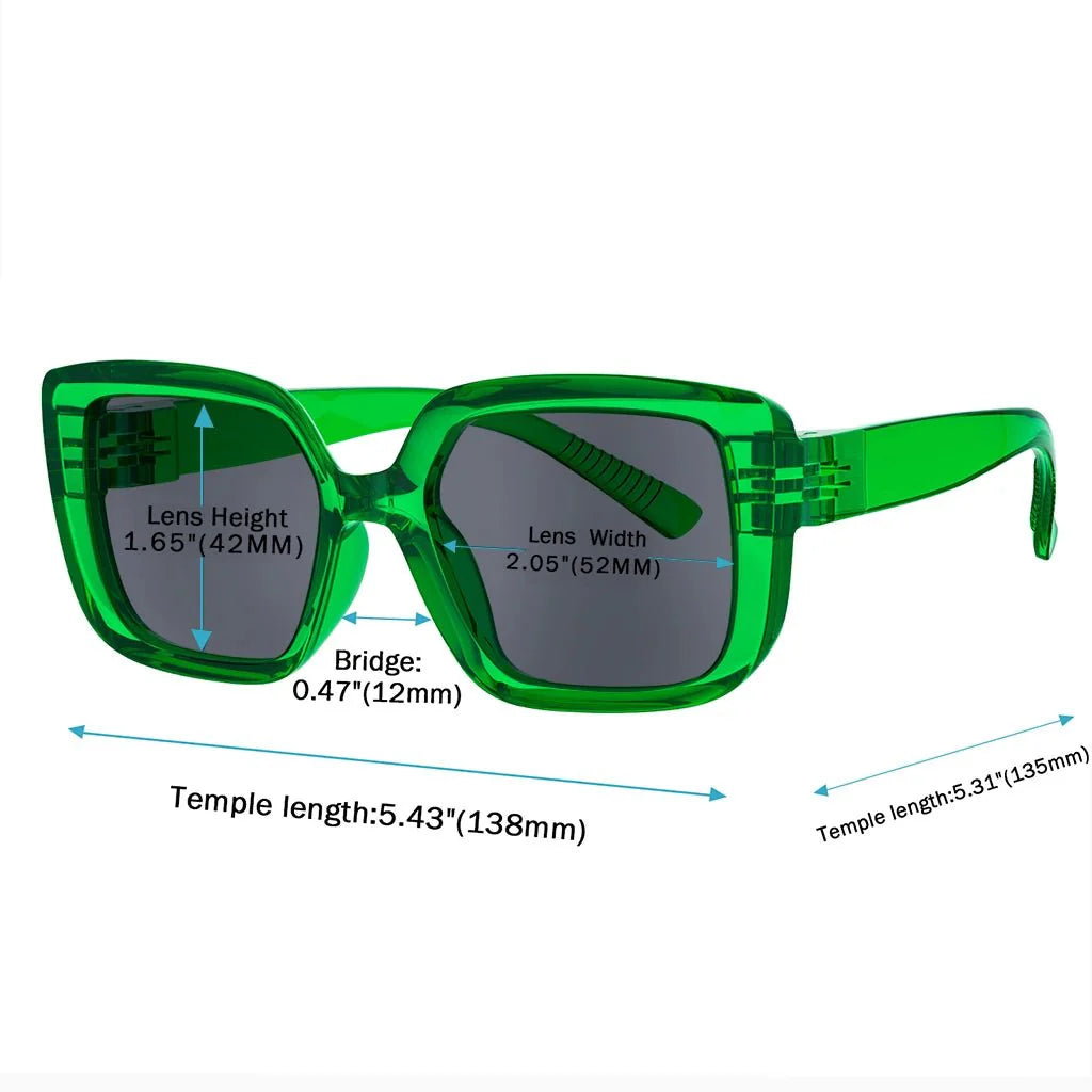 Sunglasses Trendy Square Metalless Screwless Frame for Women